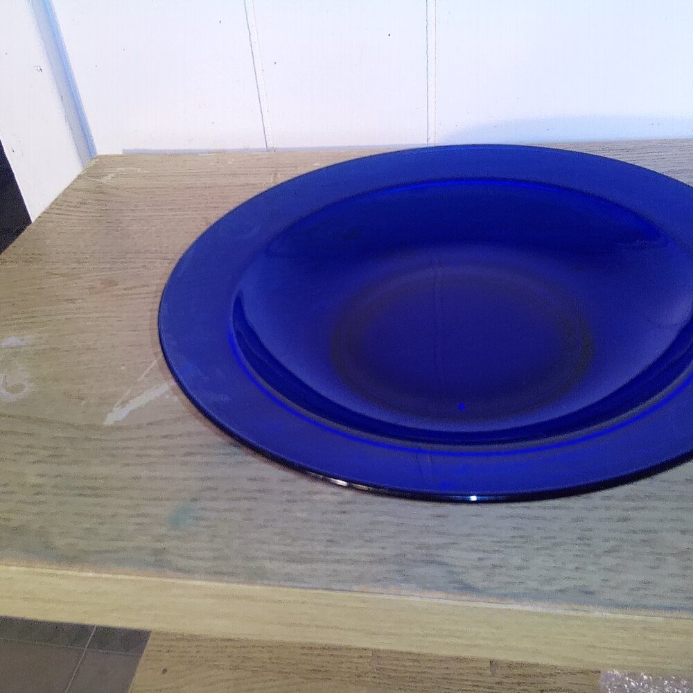 No name cobalt blue plate